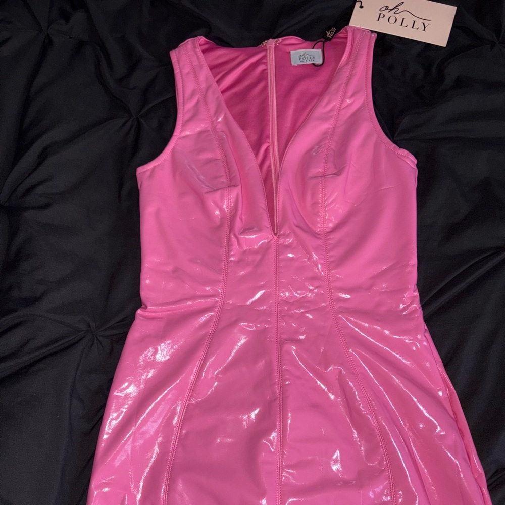 Oh Polly Pink Mini Dress Allani